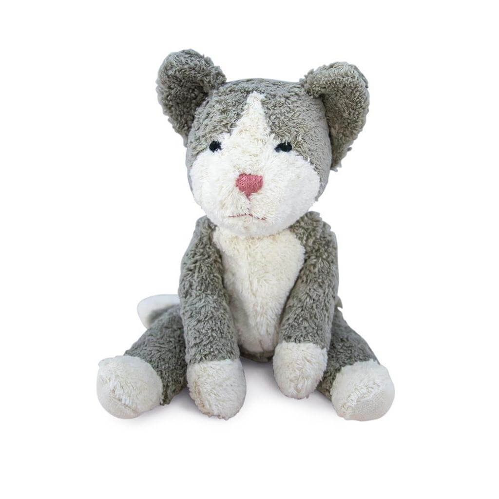 Senger Organic Cotton Floppy Animal Cat, Small 12" - cotton, wool Stuffed Animals for open-ended play - Title: Default Title