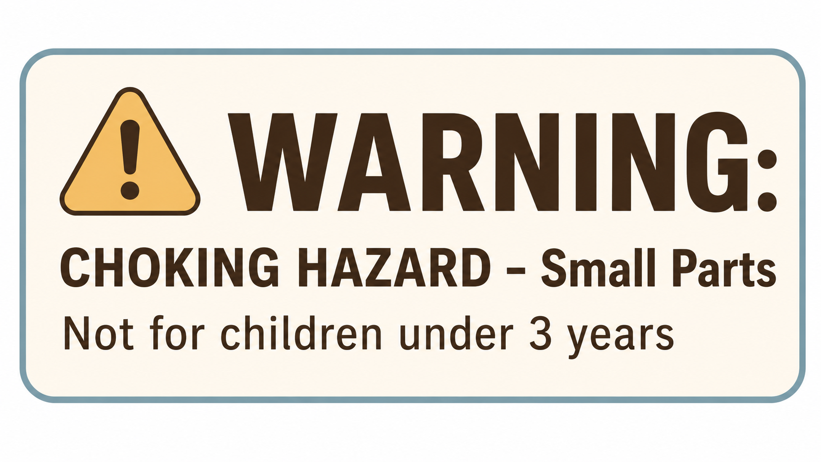 Small Parts Warning